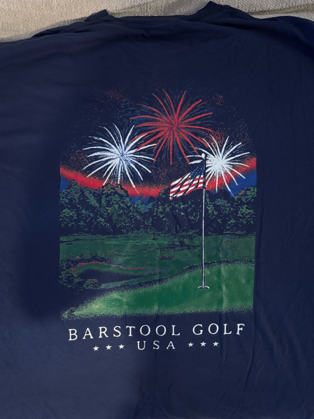 Barstool Golf T-Shirt - July 4th fireworks - Picture 2 of 4